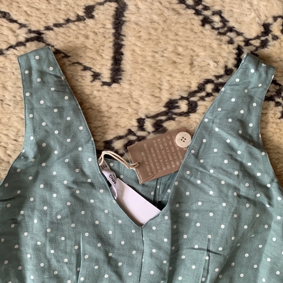 Mango Linen Button Front Dress - Picture 3 of 5